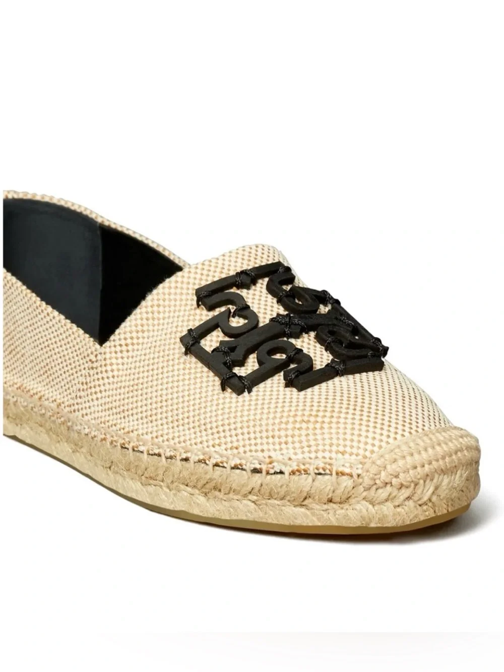 Tory Burch Elegant espadrilles with a black logo accent